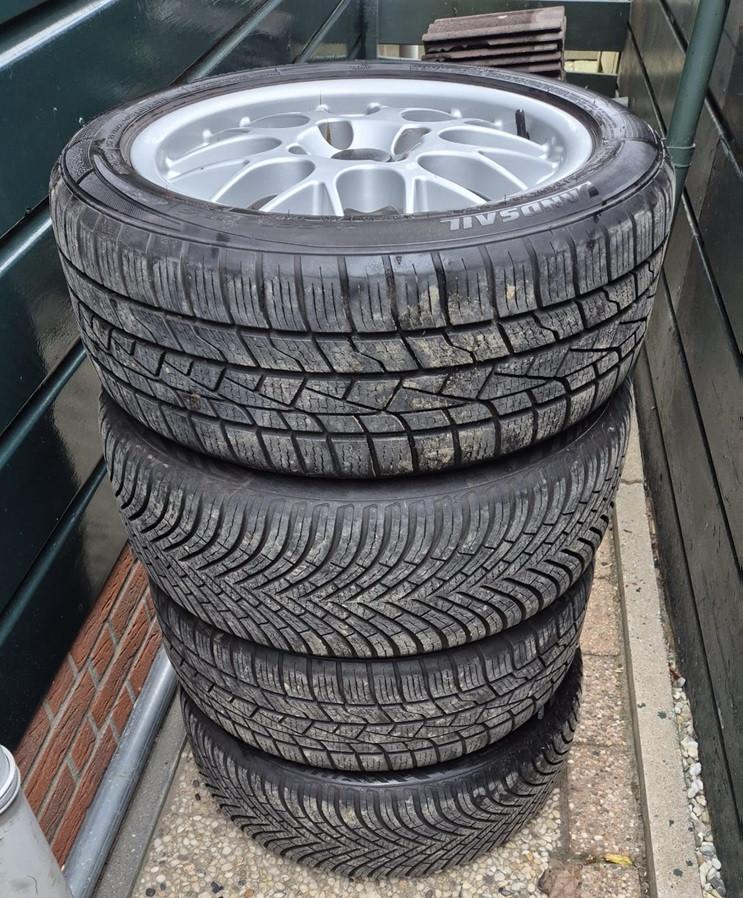 4 x 114.3 -> Zeer nette LM velgen set BBS Crater 16-inch