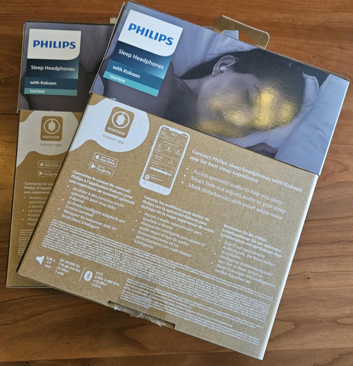 Philips Kokoon sleep headphones 2 sets