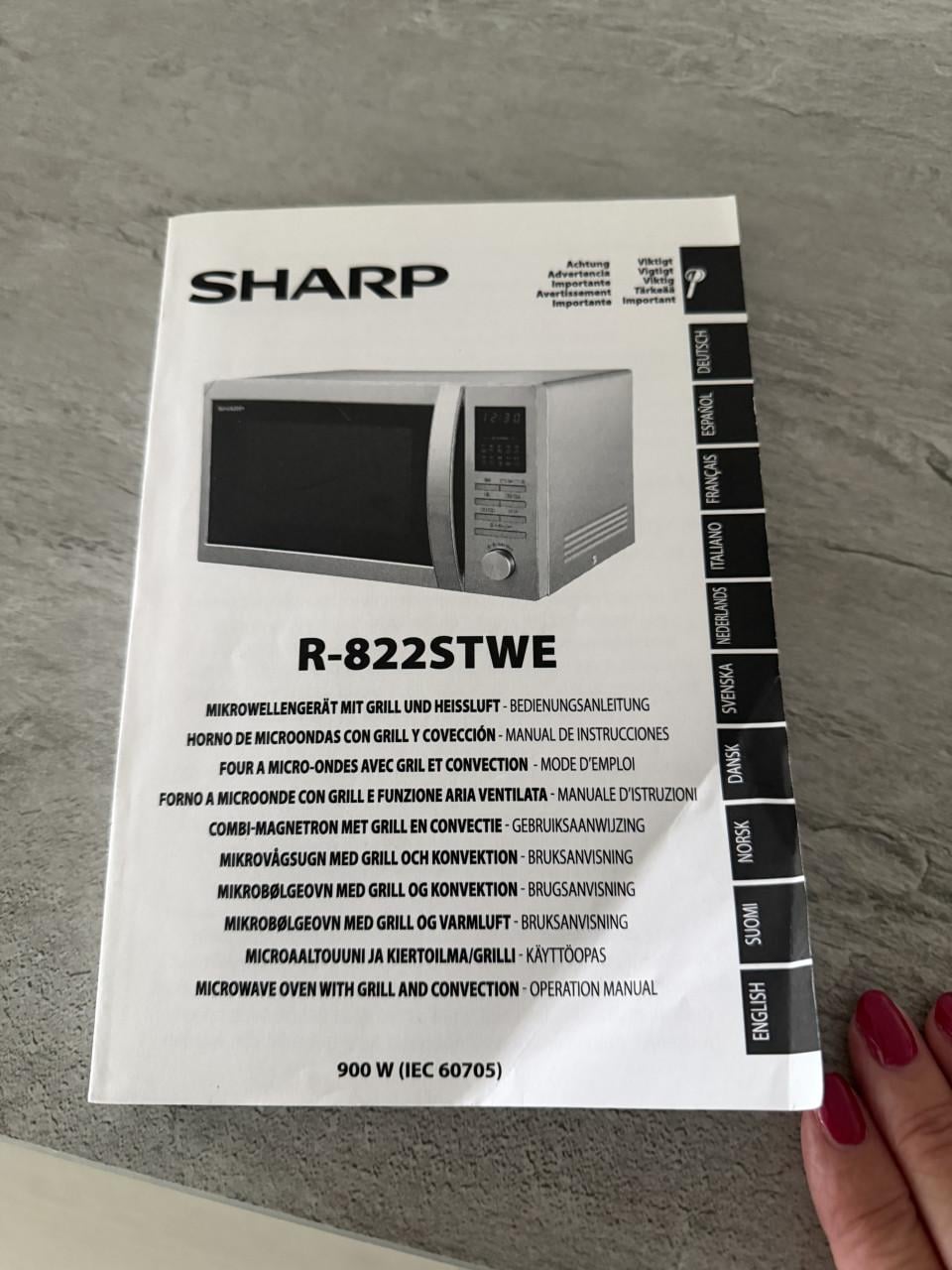 SHARP R-822STWE Combi-Magnetron