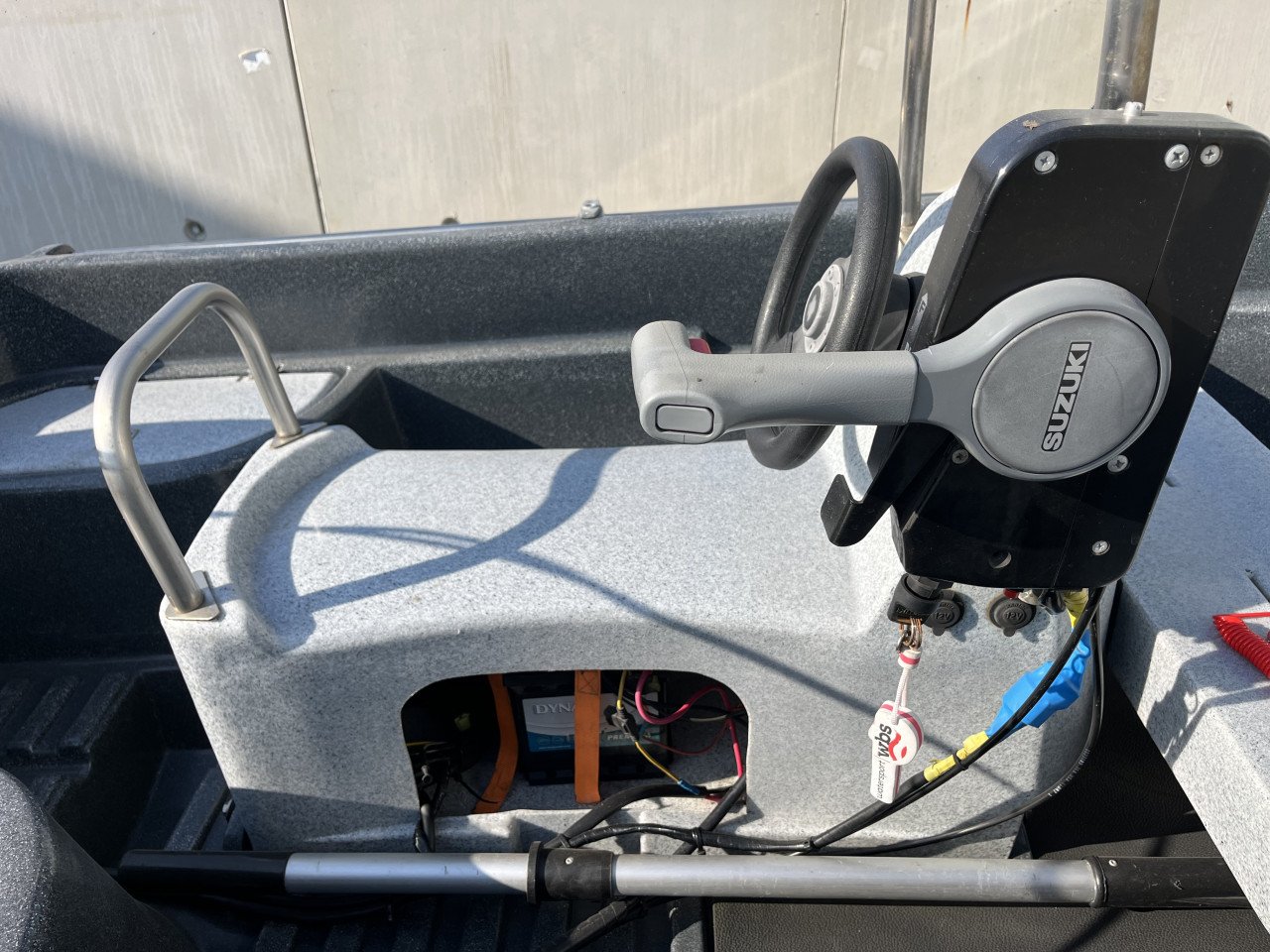 Consoleboot met 15pk Suzuki 4-takt