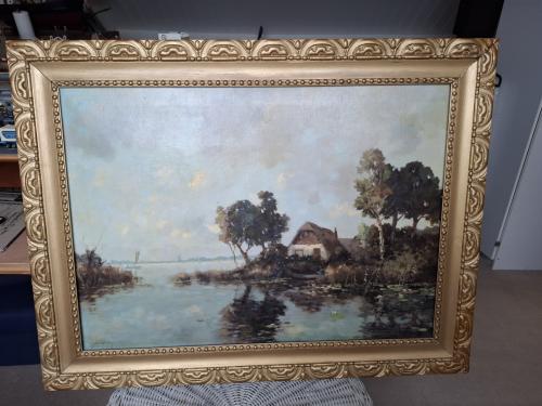 Vintage schilderij A. Reynders