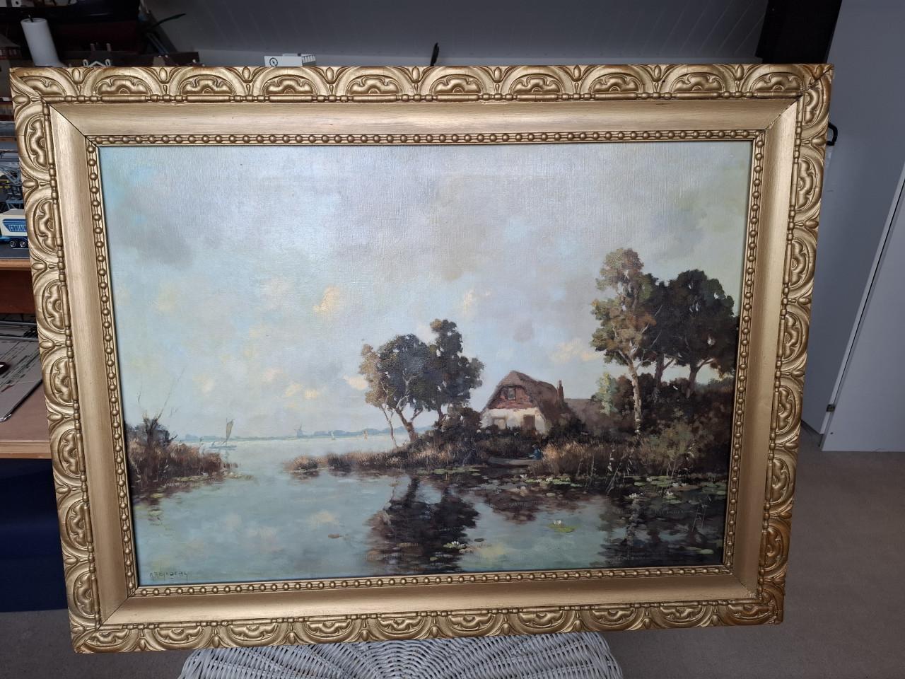 Vintage schilderij A. Reynders