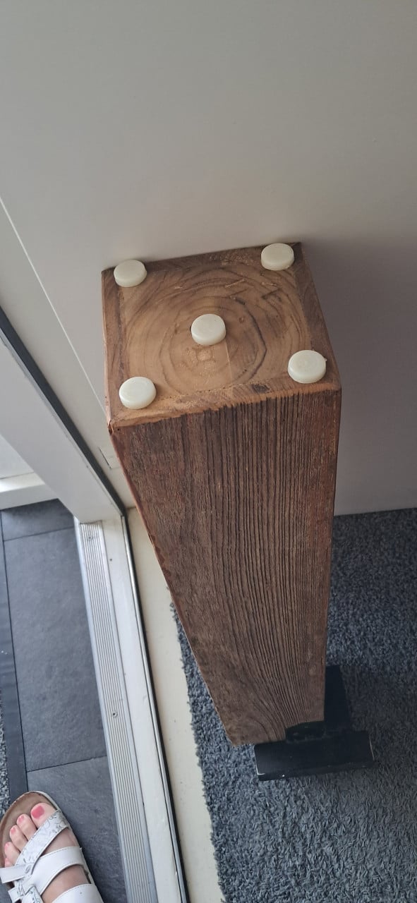 Eettafel 170 x 100 cm rustiek hout