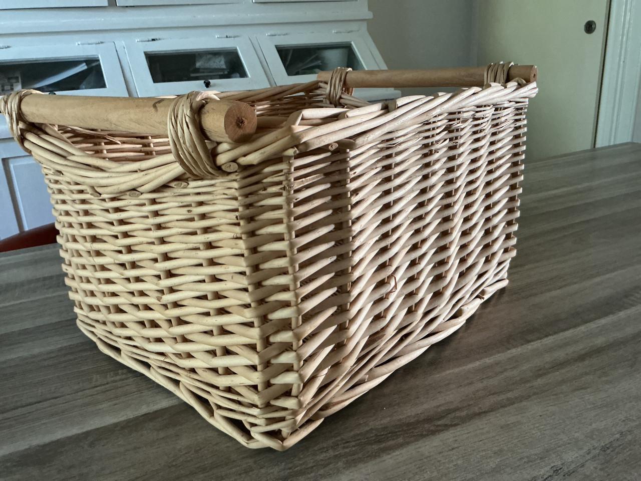 Grote rieten mand 51 - 38 cm (L-B)