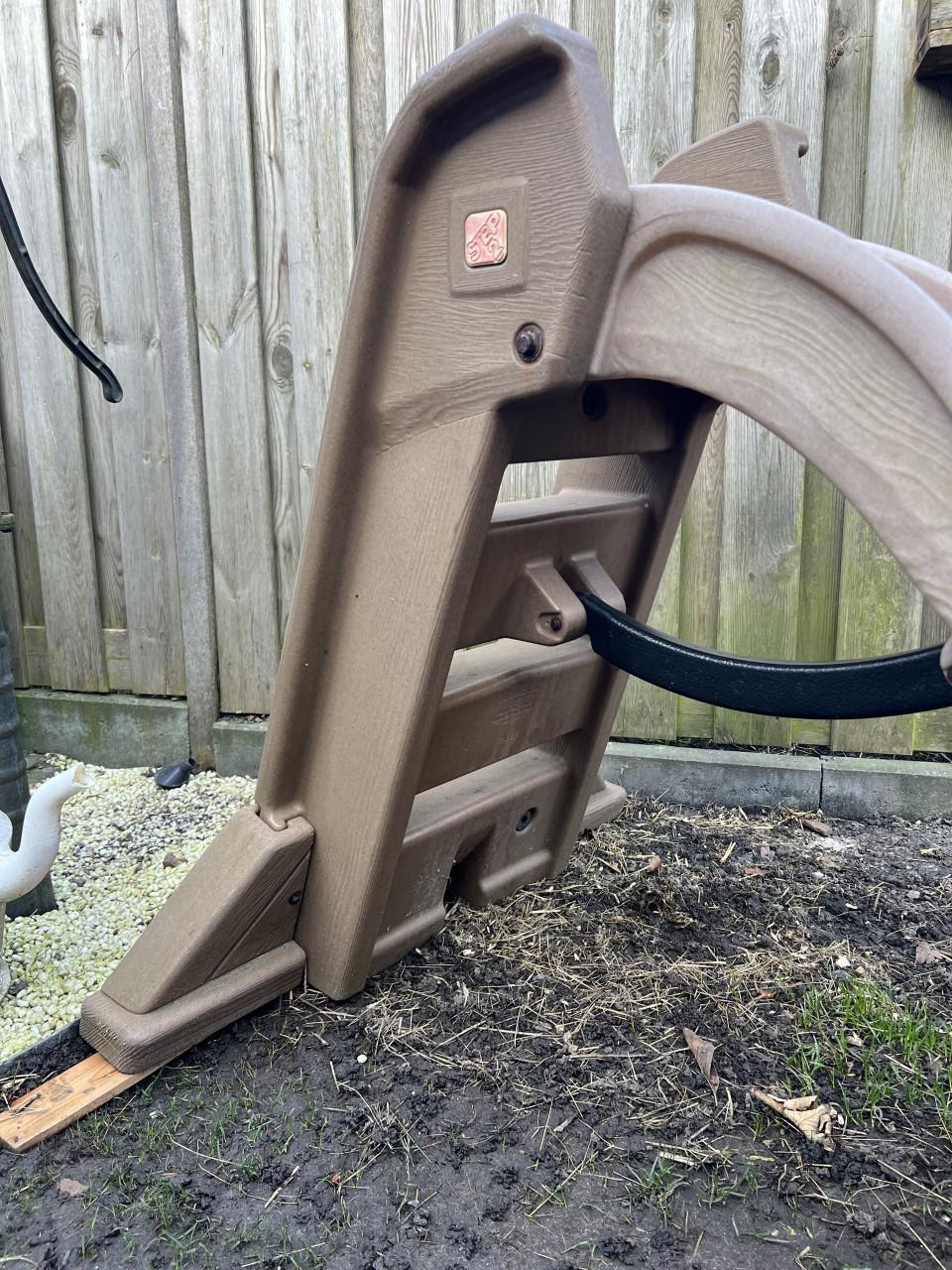 Mooie bruine beige glijbaan