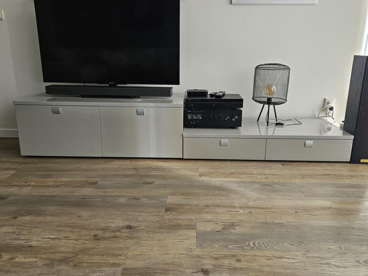 Enzo Luca Italiaans design hoogglans grijs tv-meubel