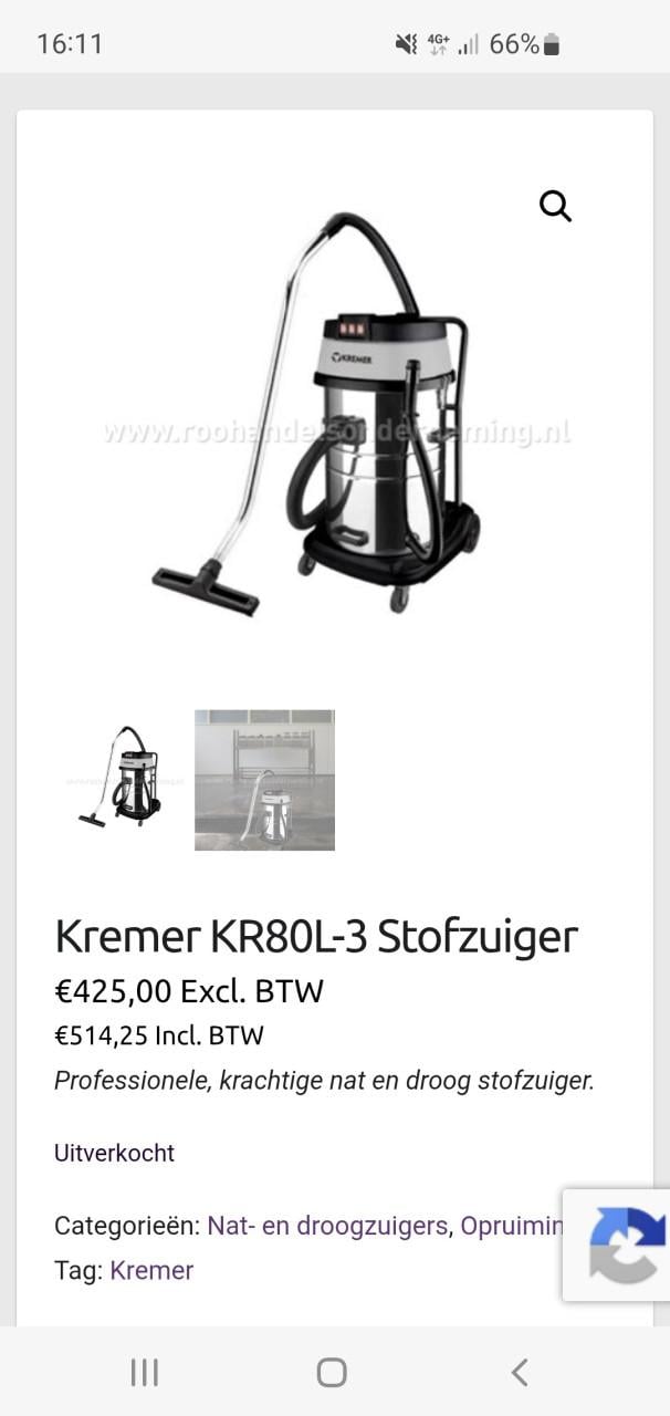 Kremer KR80L-3 stofzuiger
