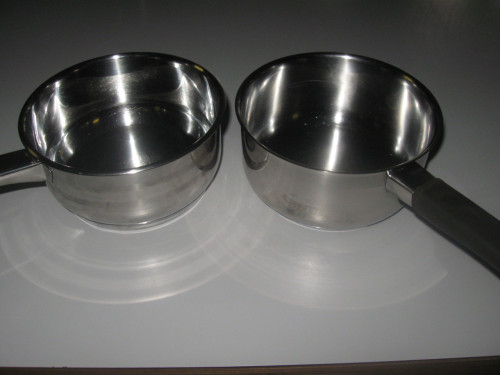2 steel pannen
