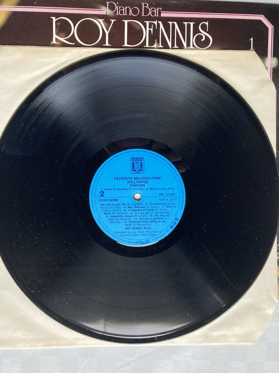 LP Pianist Roy Dennis Favourite Melodies from Hollywood