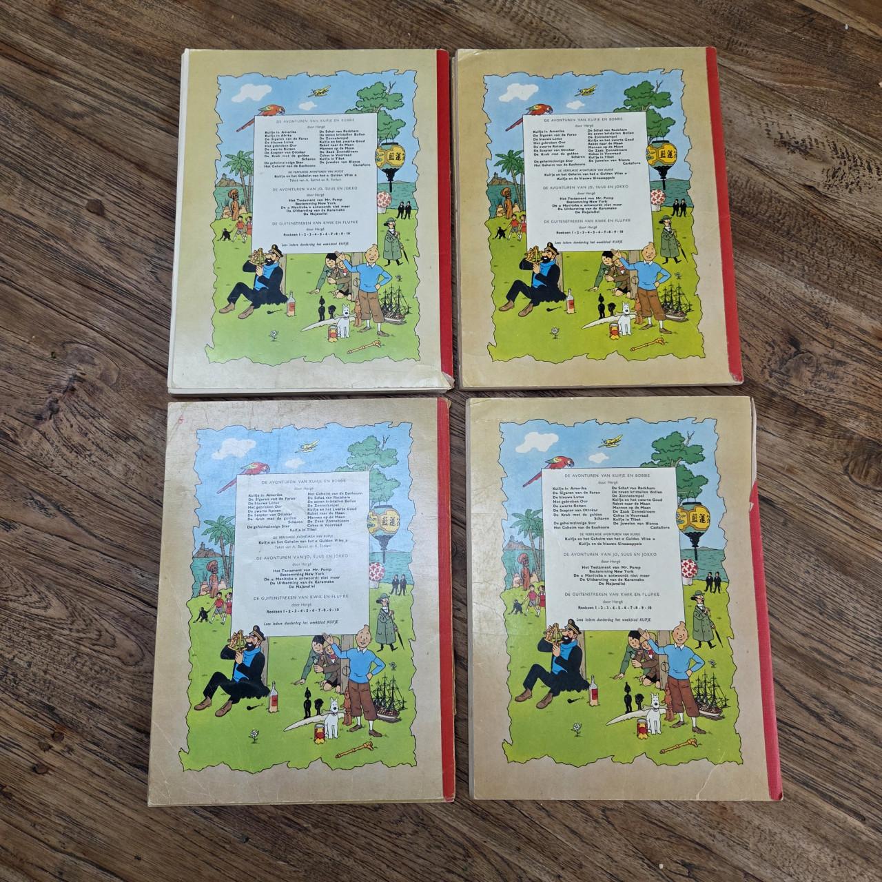 Kuifje 1e reeks met linnen rug