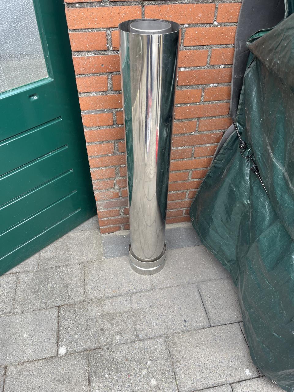 Dubbelwandig pijp L=100 cm. d= 150-170 mm