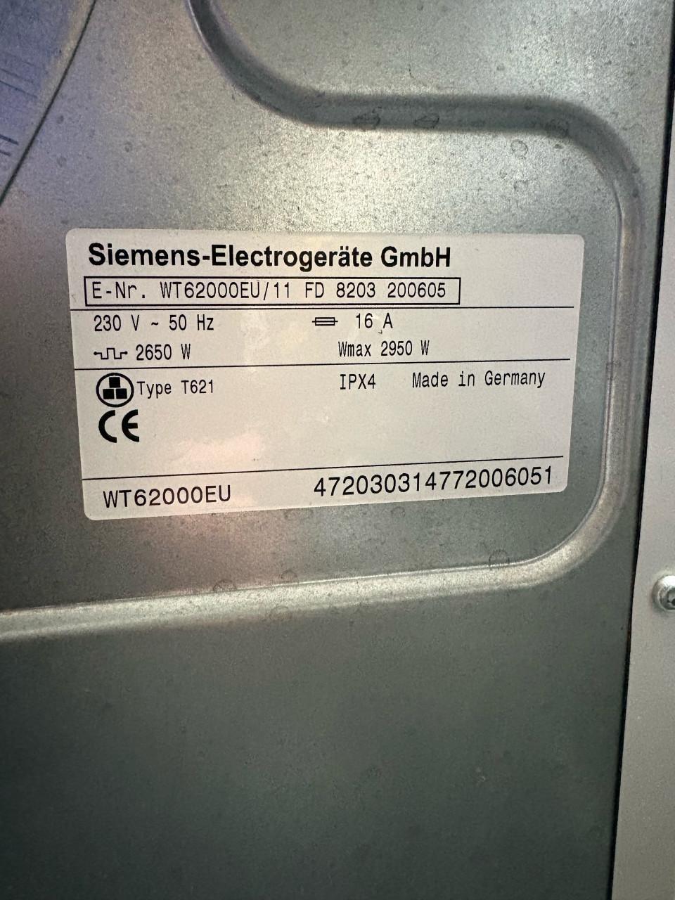 Siemens Siwatherm C6 wasdroger