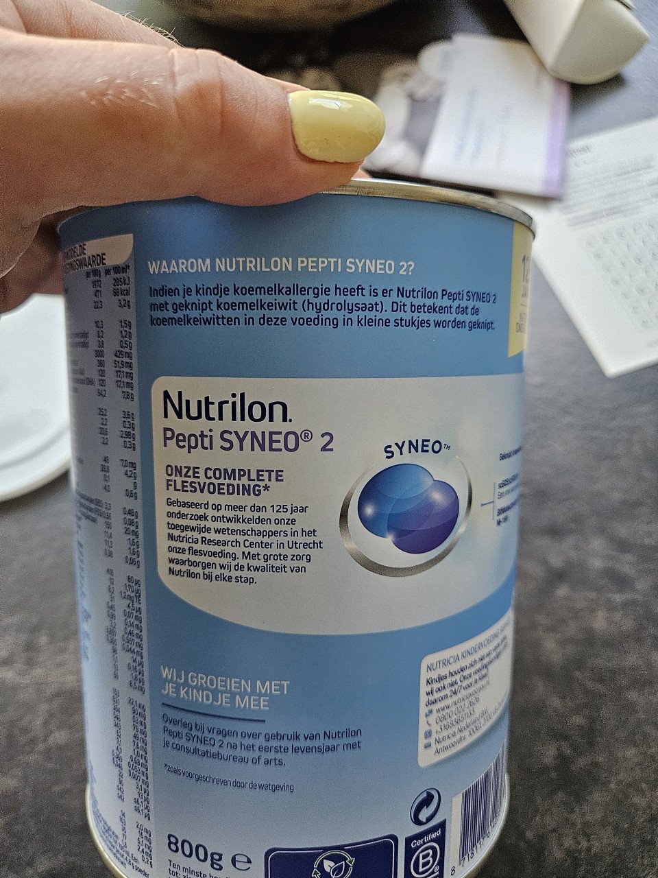 Nieuwe pot Nutrilon pepti 2