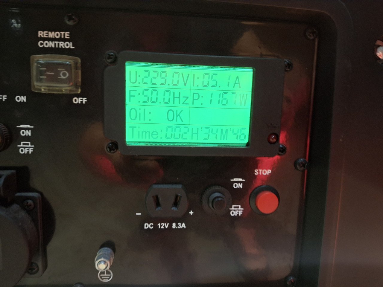 Aggregaat 5.6Kw 230 Volt met afstandsbediening