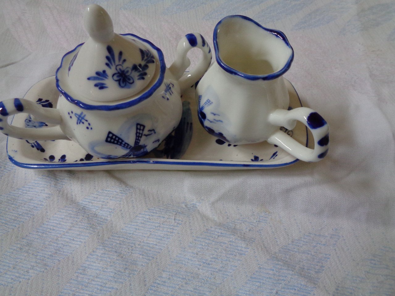 Blauwe beeldjes.
