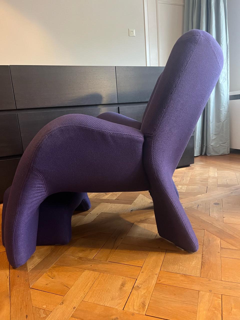 Leolux fauteuil Echnaton met hocker en pouf