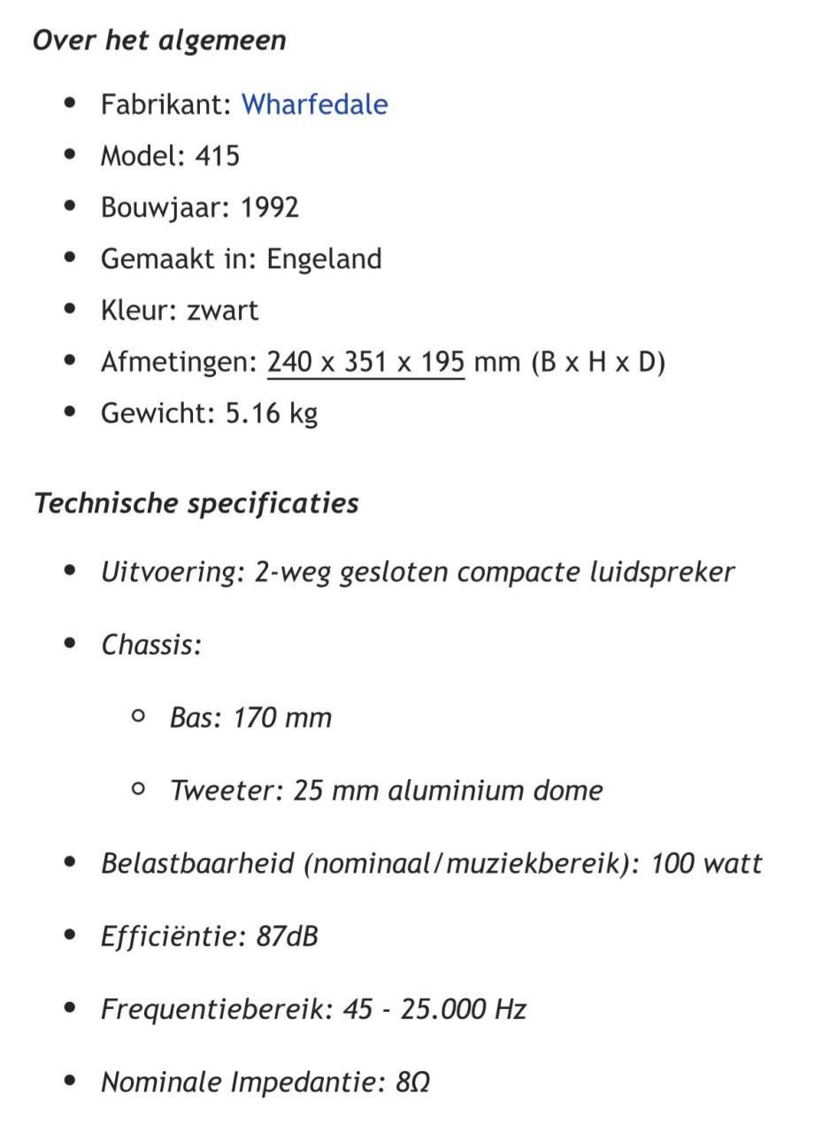 Wharfedale boekenplank speakers