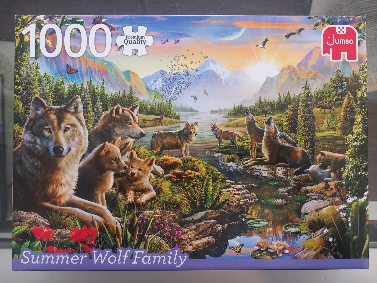 Puzzel Summer Wolf Family
