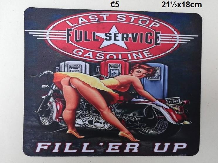 Muismat met Pin-Up  NIEUW