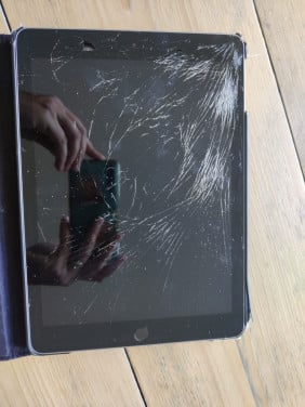 Ipad kapot scherm