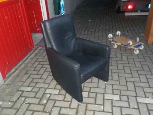 Mooie kwaliteit leren fauteuil in zeer goede staat