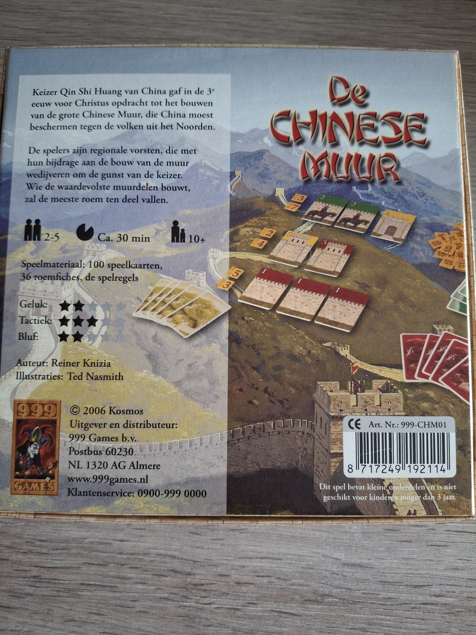 Kaartspel de Chinese muur!