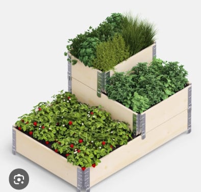 Moestuin bakken / palletranden