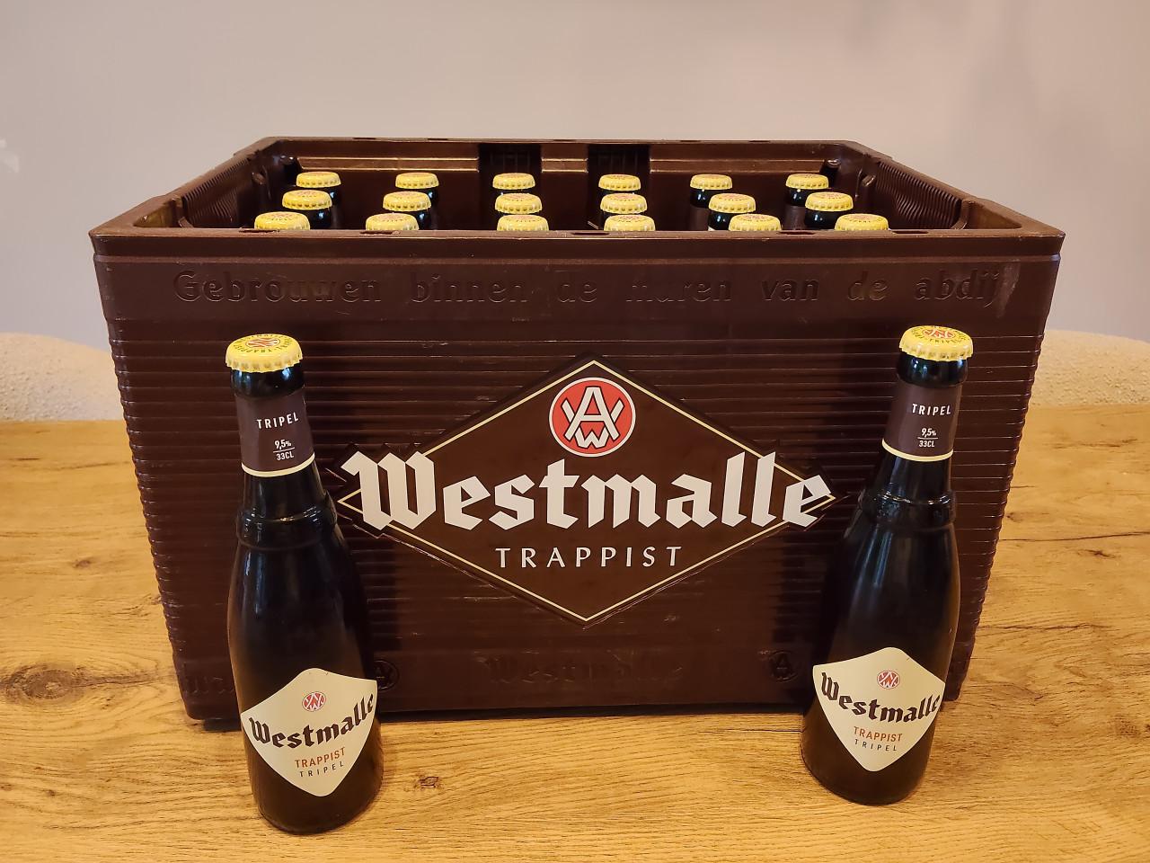 Krat Westmalle Tripel speciaalbier