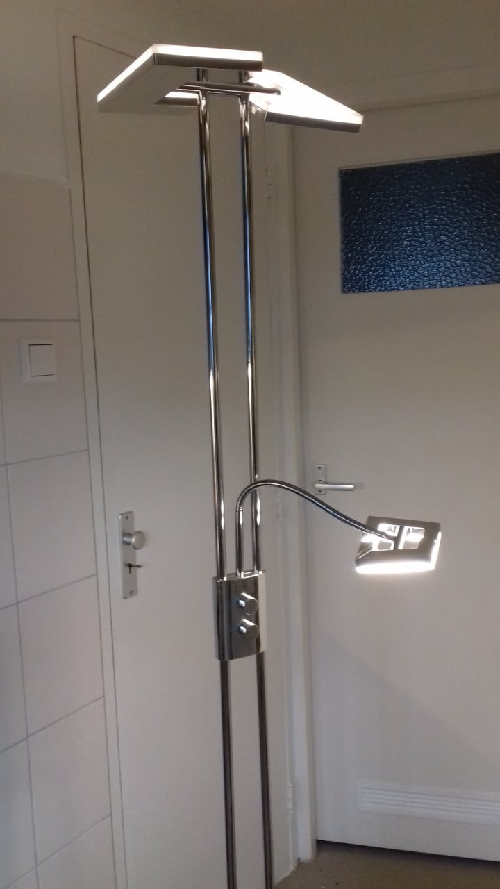 Vloerlamp van Chroom