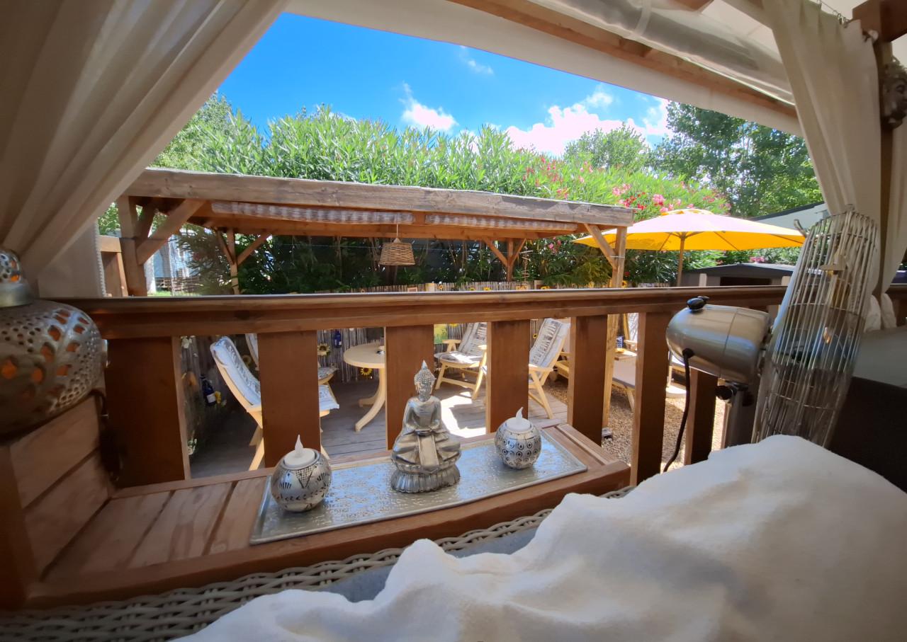 Zeer mooie mobilhome te huur aan de Middellandse Zee in Frankrijk