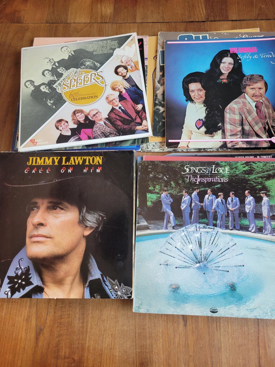 LP's met Gospel / religieuze muziek