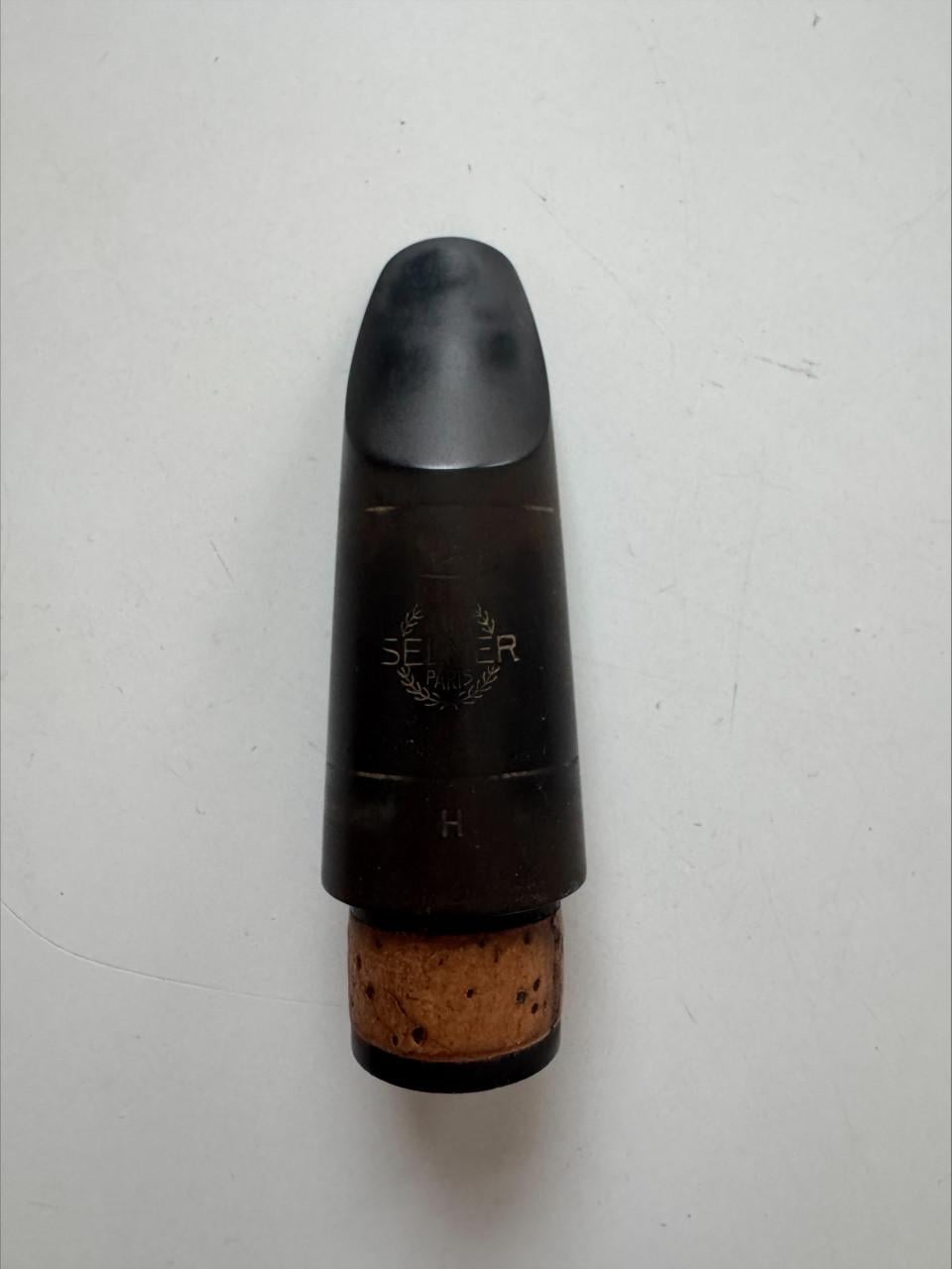 Vintage Henri Selmer Paris ‘H’ Basklarinet Mondstuk (Eboniet)