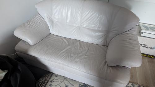 GRATIS: 2 zits lederen bank