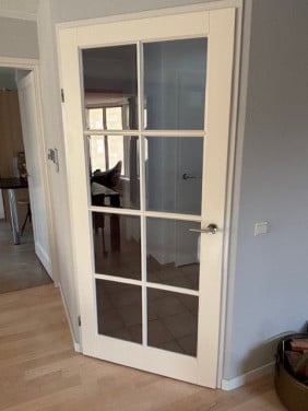 Opdek binnendeur met glas