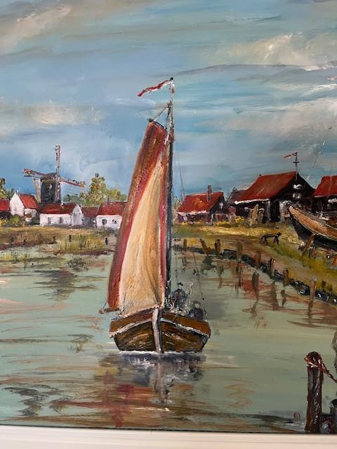 Schilderij olie verf   ---
