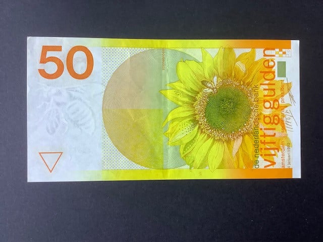 Nederland , 50 gulden 1982 Zonnebloem.