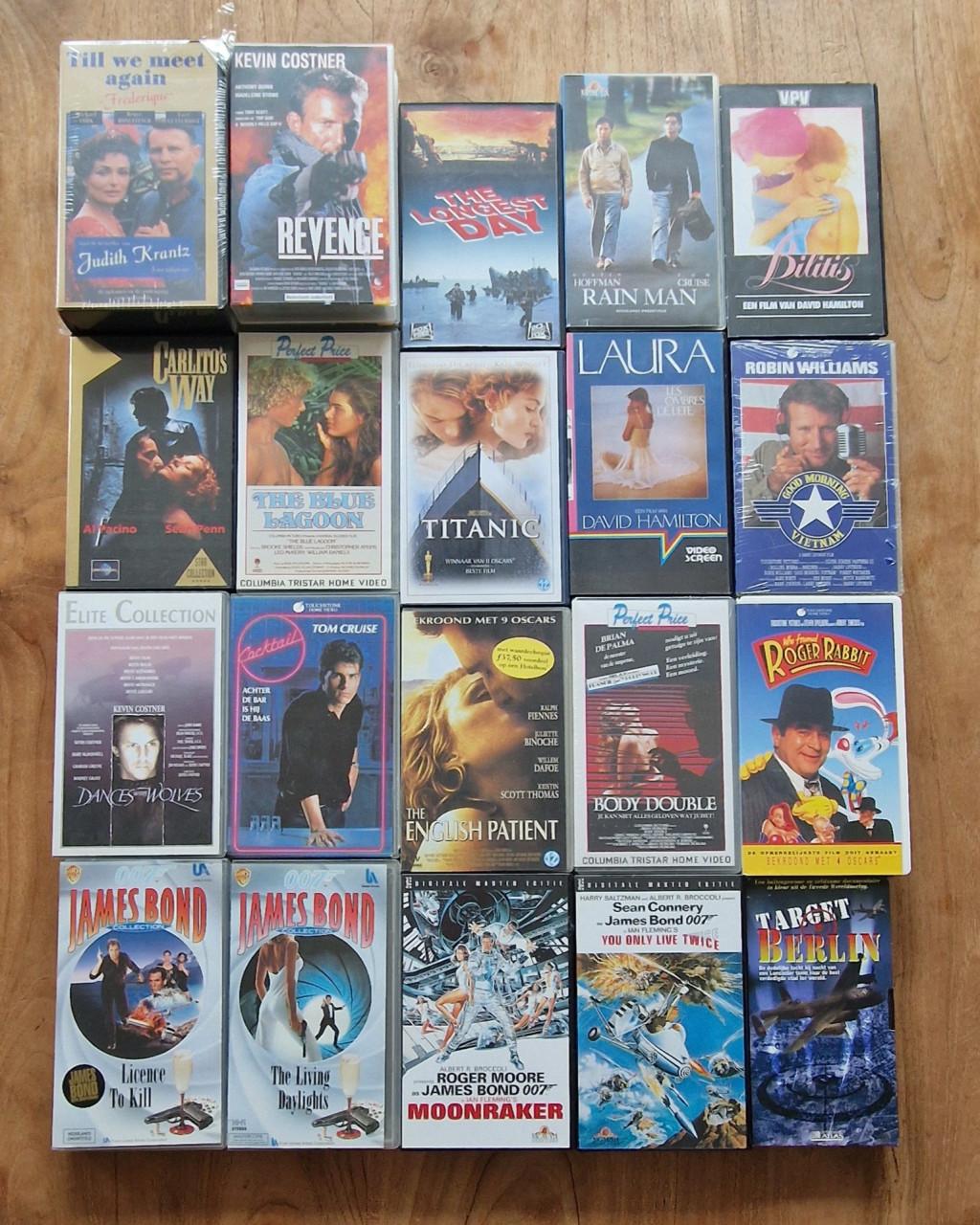 Videobanden 21 stuks