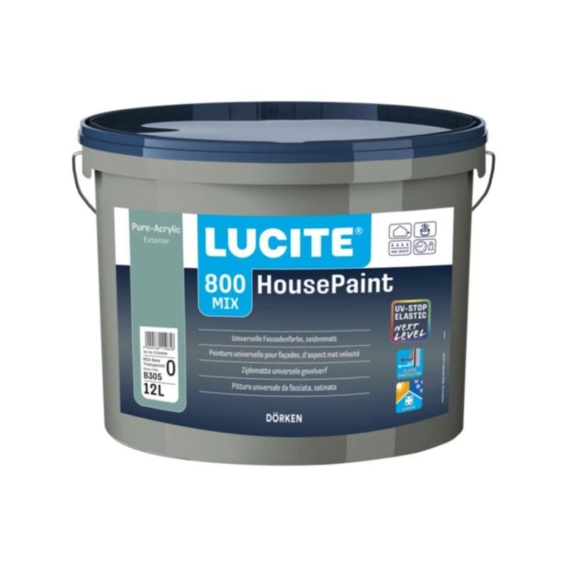 Lucite Housepaint Zwart - (1021-T) of Wit - (1000-T) - 2 - 5 of 12 Liter