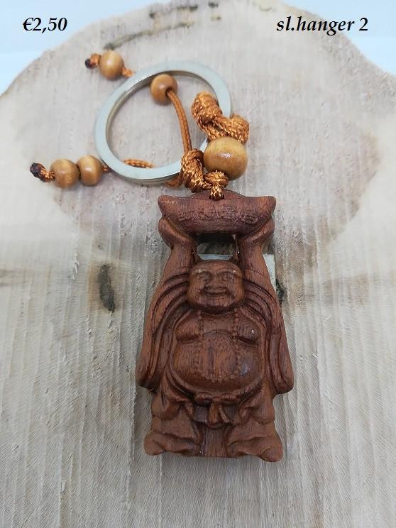 Rozenhouten Boeddha Sleutelhangers