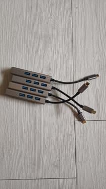 ACT USB-C 3-poorts hub met ethernet