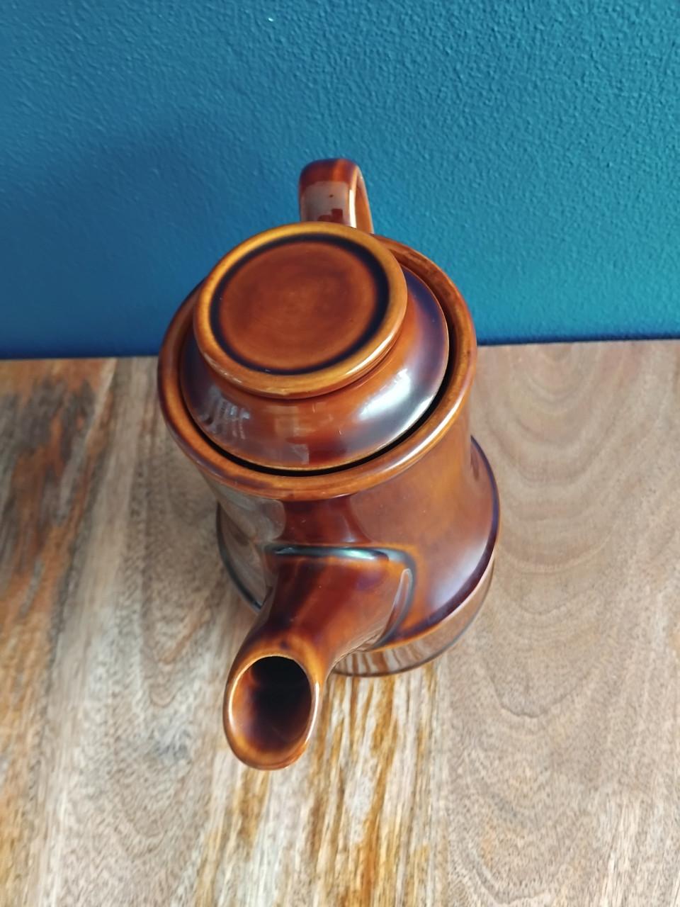 Vintage Koffie/Theepot Theelichtwarmer Kop/schotel