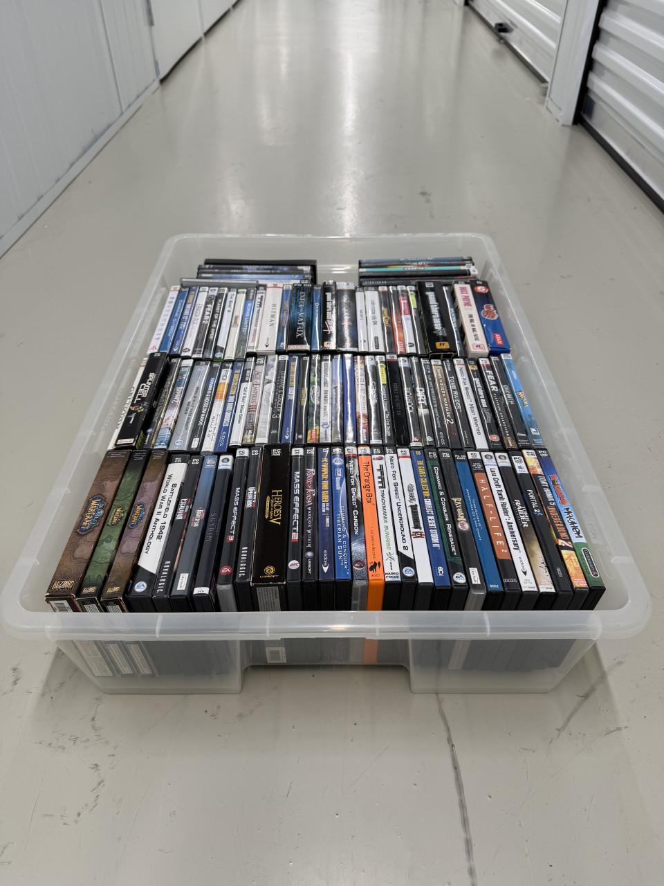 Grote PC game collectie – ±90 games – in één keer weg