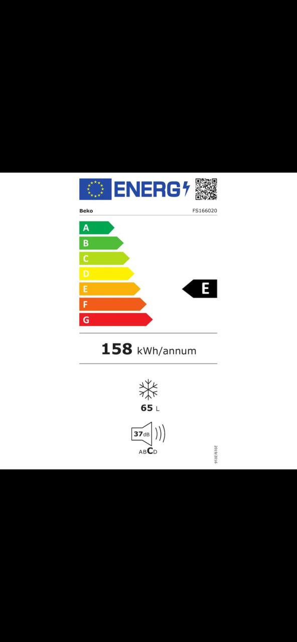 Nieuw Beko FS166020 Tafelmodel camping vriezer / vrieskast