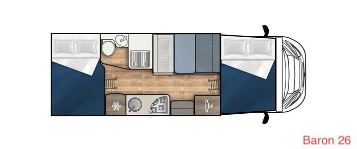 Diverse campers te huur voor 5/6 personen