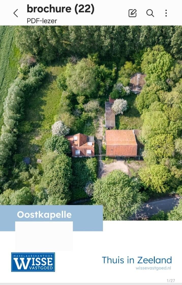 Huis, 1,5 ha, Wisse Makelaardij Oostkapelle. Stille verkoop. Biedtermijn.