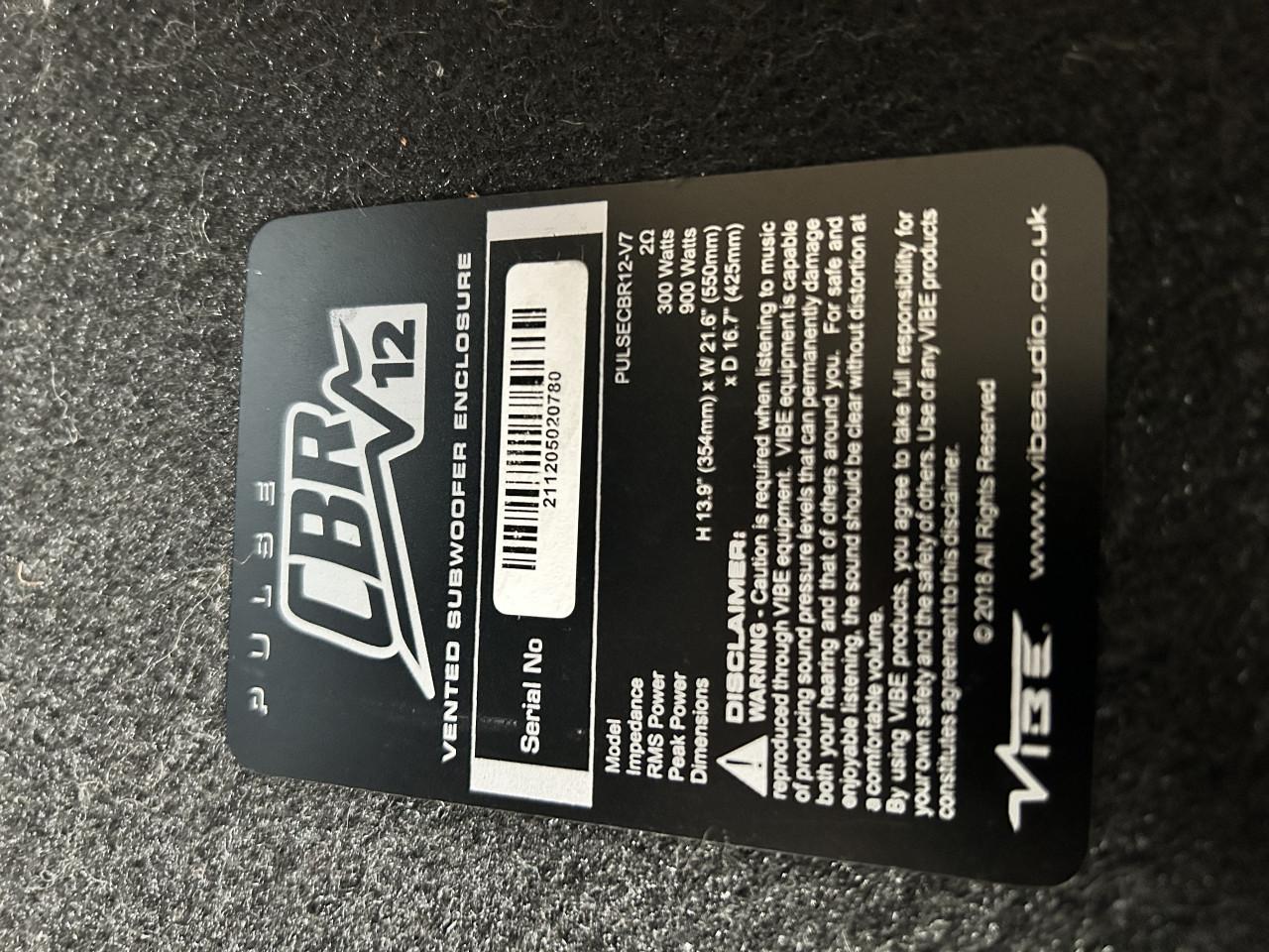 Vibe Audio Auto Versterker en Subwoofer SET