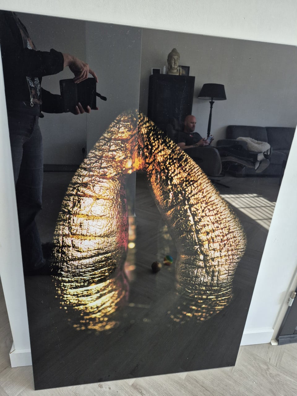 Mooie glazen schilderij