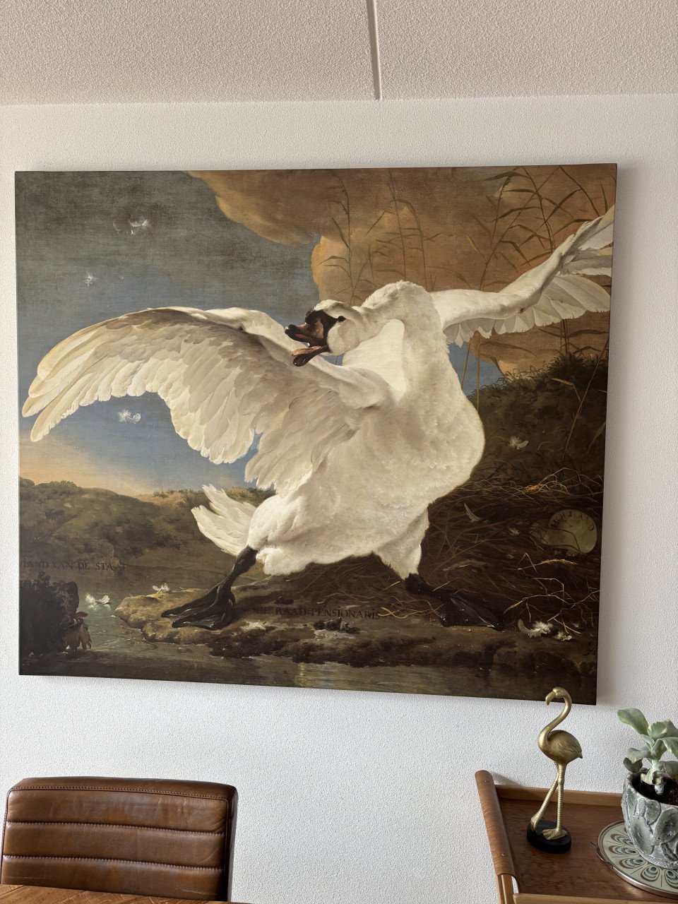 Groot canvas schilderij