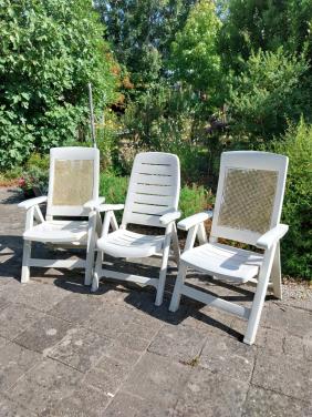 3 inklapbare Tuinstoelen