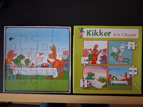 Kinderpuzzels o.a Kikker en brandweerman Sam
